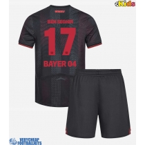 Bayer Leverkusen Eliesse Ben Seghir #17 Replica Home Minikit 2025-26 Short Sleeve (+ pants)